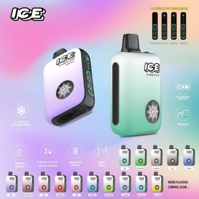 ICE FREEZE 10000 Puffs 拋棄式電子煙 四檔涼度調節 長效續航便利首選 1 ICE拋棄式電子煙細節與規格|ICE FREEZE 10000 Puffs…
